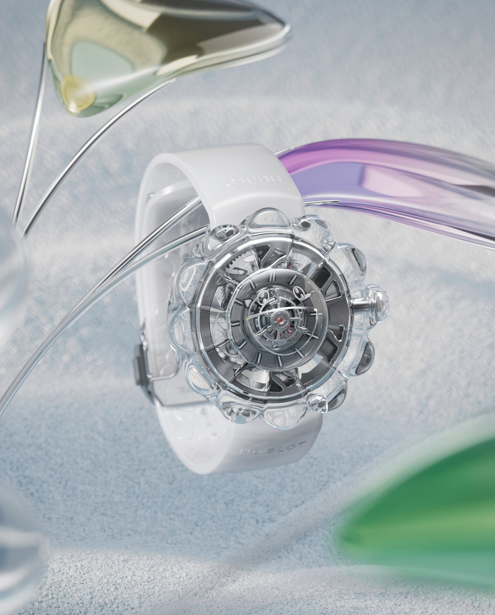Hublot, часы Такаси Мураками с сапфиром Подарок со смыслом: женские часы Hublot MP-15 Takashi Murakami Tourbillon Sapphire