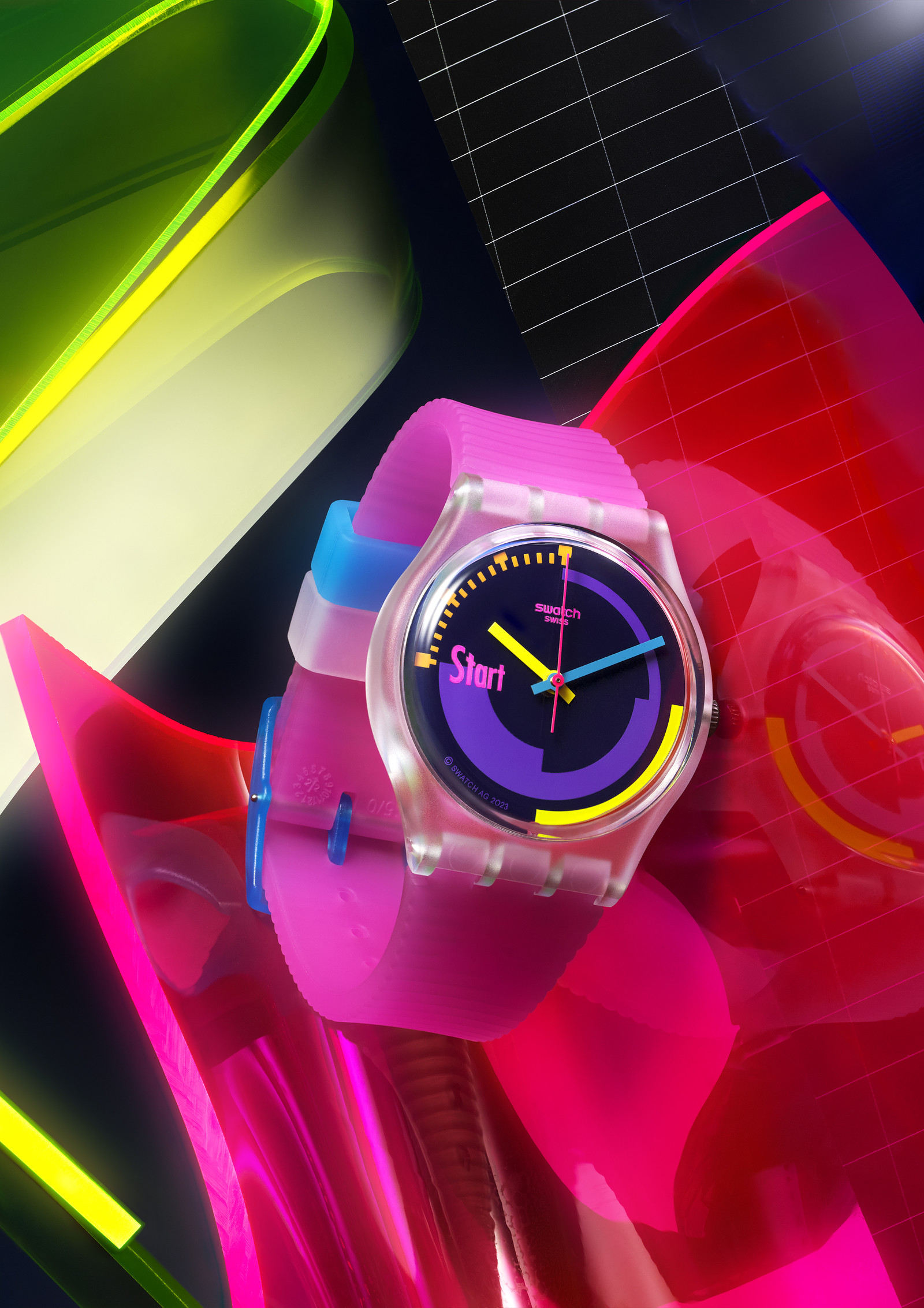 Часы Swatch из коллекции Neon Collection Подарок со смыслом: женские часы Swatch Neon