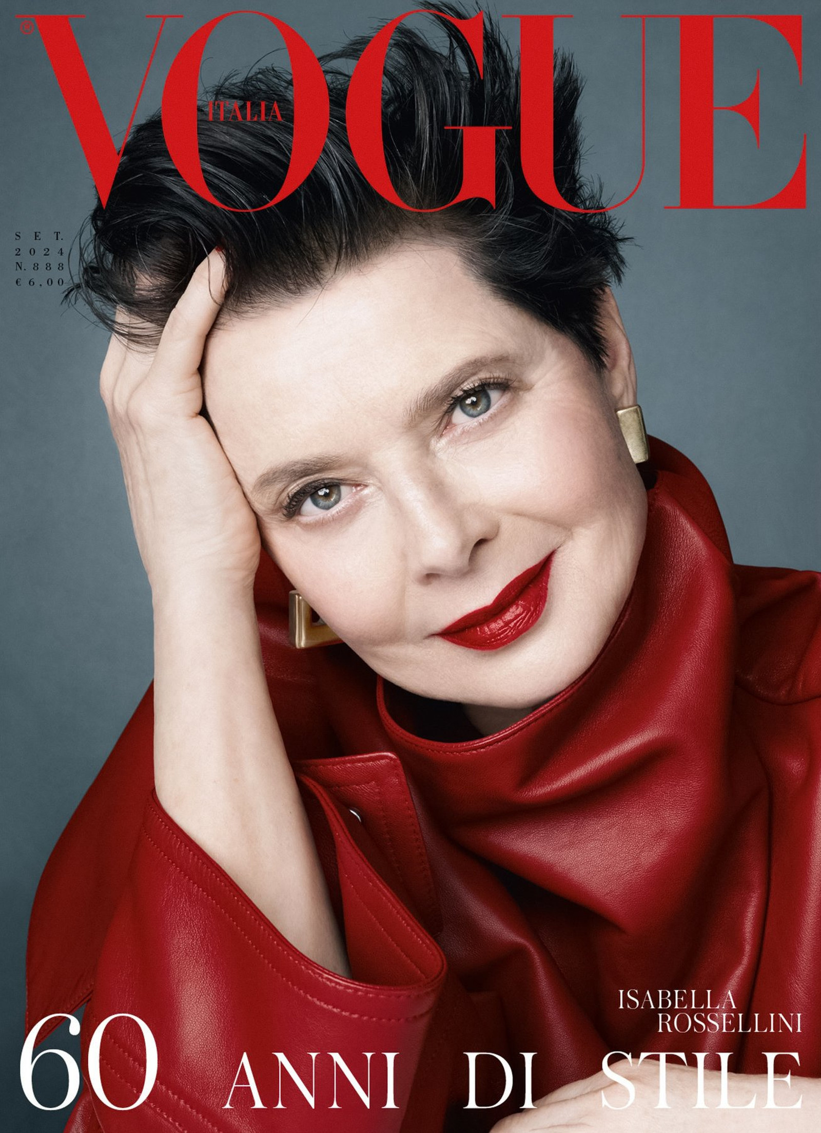 Обложка юбилейного Vogue Italia 2024: Изабелла Росселлини 60 лет Vogue Italia: обложка с Изабеллой Росселлини