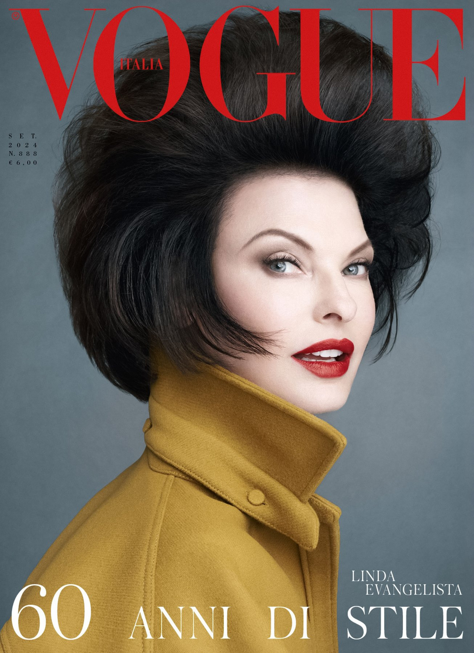 Обложка юбилейного Vogue Italia 2024: Линда Евангелиста 60 лет Vogue Italia: обложка с Линдой Евангелистой
