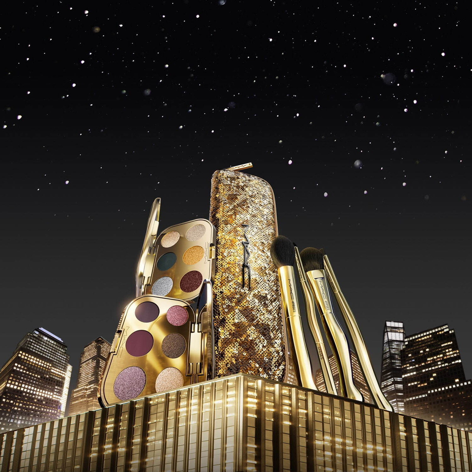 Новогодняя коллекция MAC 2024 Модный новогодний макияж 2025: коллекция Gift of Gold M·A·C Holiday 2024