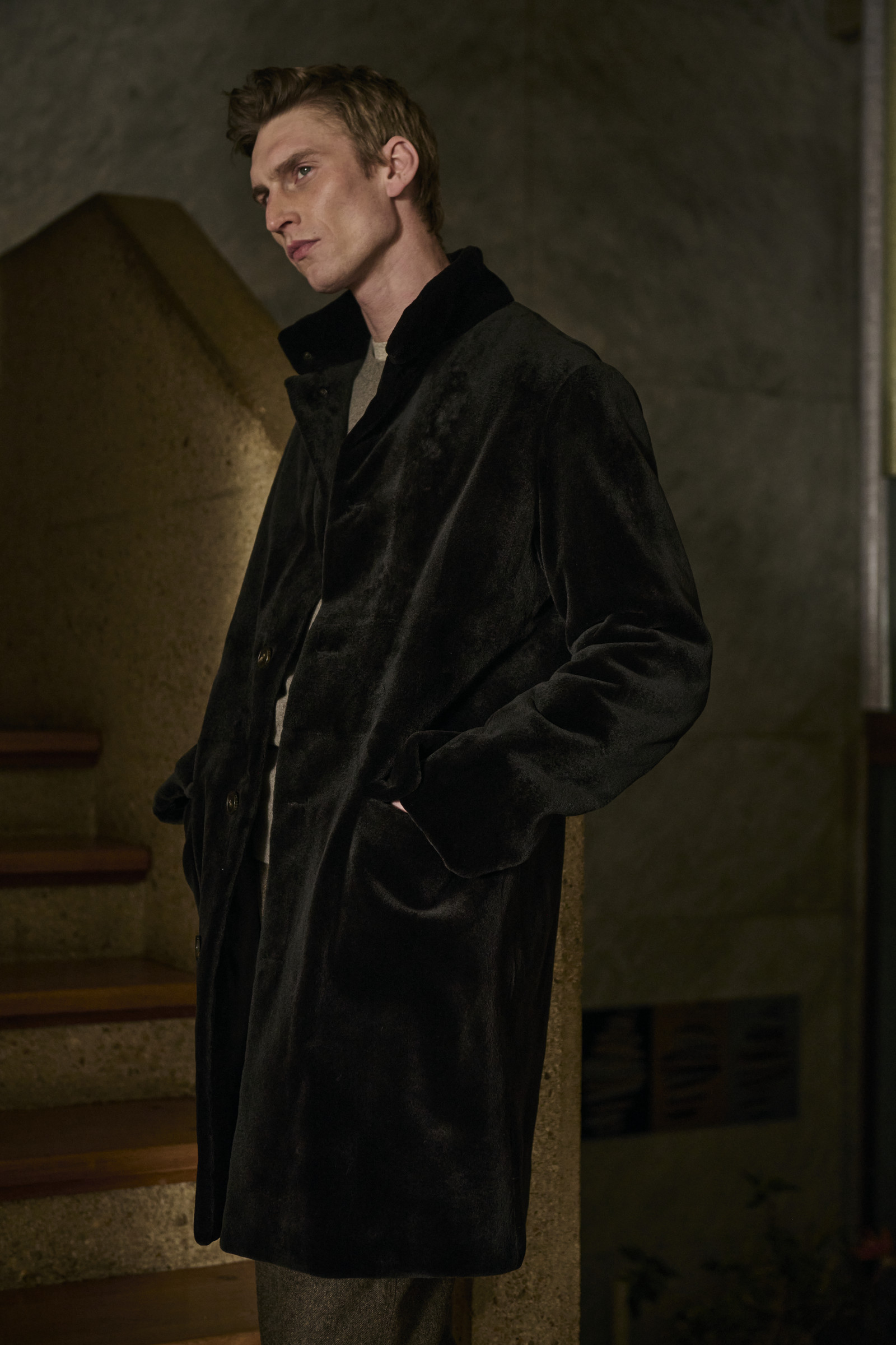 Меховое пальто Yves Salomon Homme FW 25/26 Yves Salomon Homme Осень/Зима 25/26