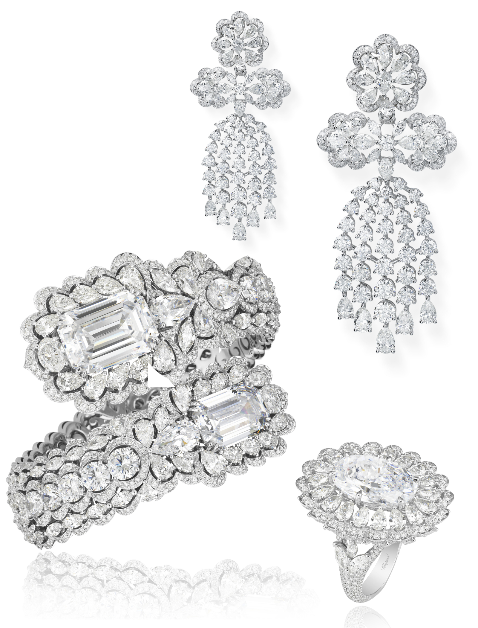 Украшения Деми Мур на церемонии вручения премии «Оскар» 2025 Украшения Chopard Деми Мур на «Оскаре»