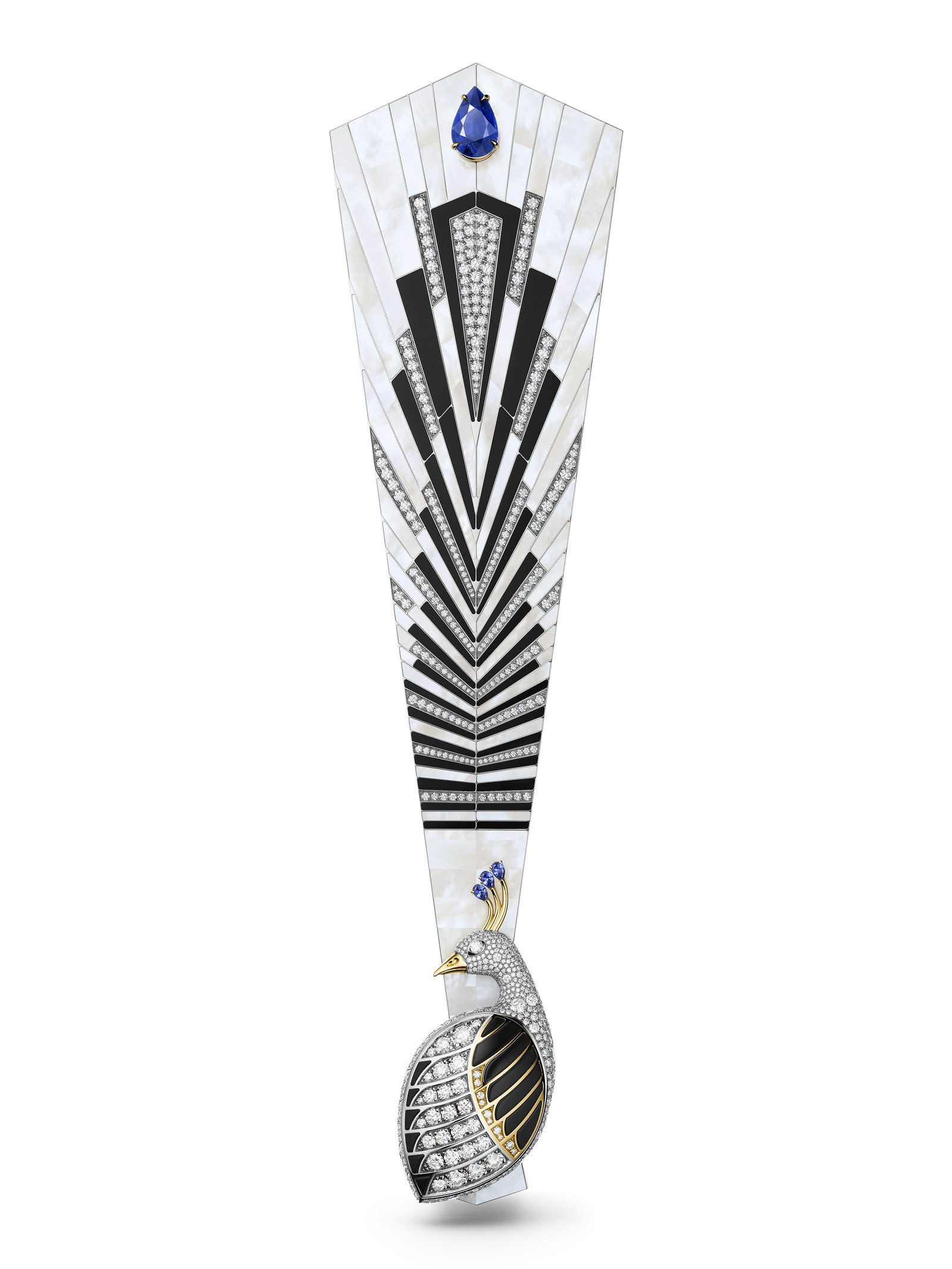 Часы и веер «Marvelous Peacock» от Harry Winston Веер с павлином от Гарри Уинстон