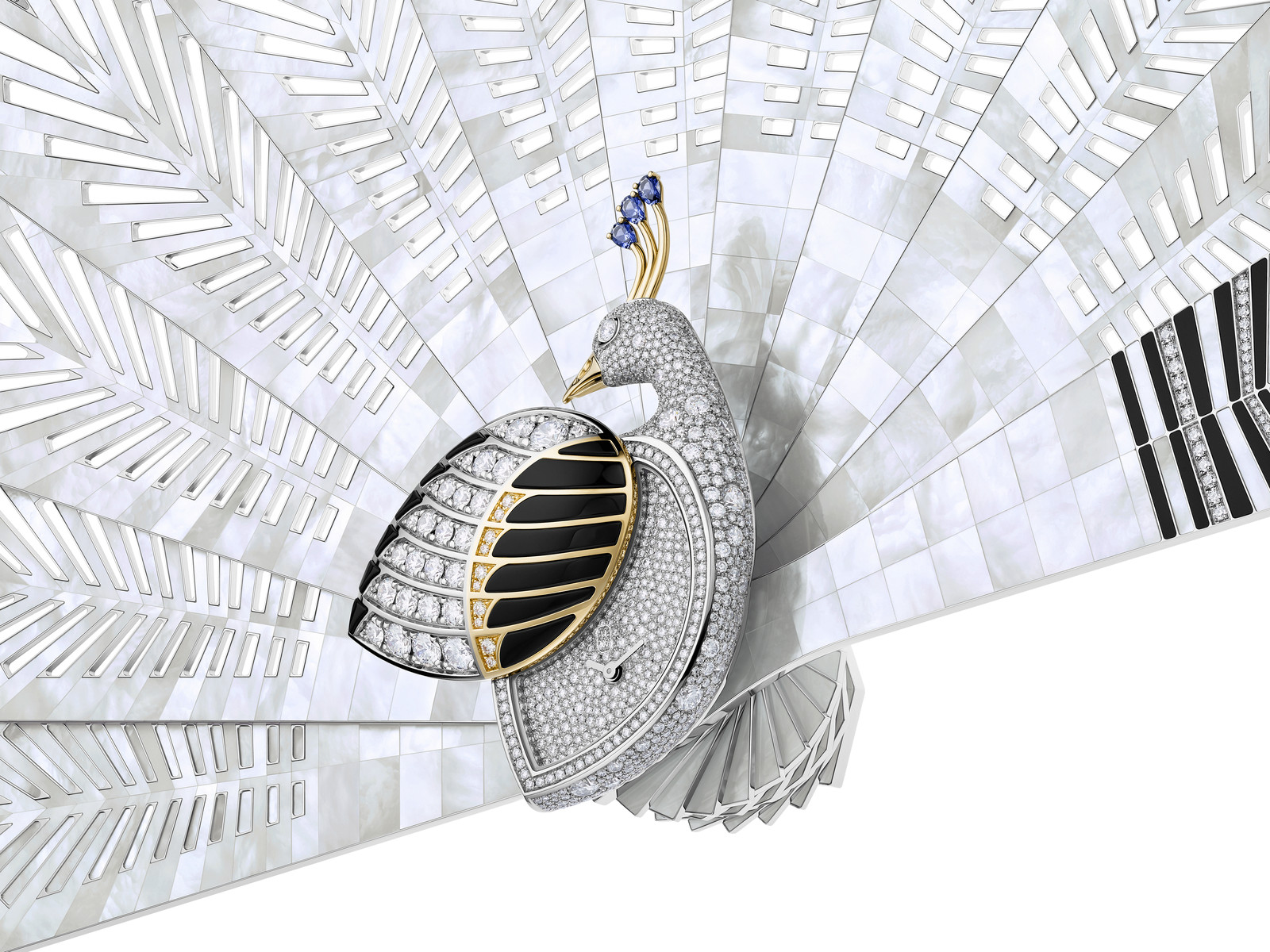 Циферблат часов «Marvelous Peacock» от Harry Winston Секретные часы «Чудесный павлин» от Harry Winston